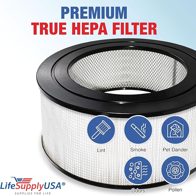 True HEPA Filter Replacement Compatible with Honeywell 24000 Air Purifier (2-Pack)