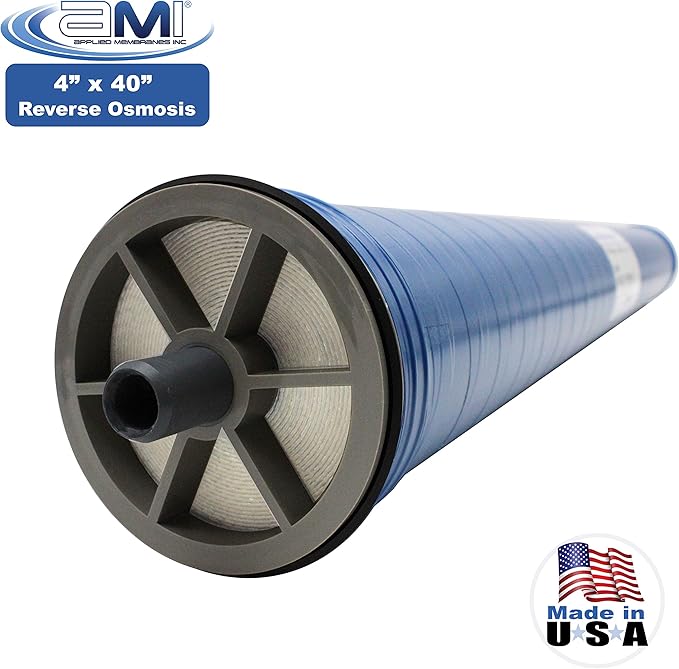 4x40 Reverse Osmosis Membrane Element for Tap Water | 2400 GPD at 225 psi | 99.5% Rejection | Replacement Commercial RO Membrane | Applied Membranes USA M-T4040A (Replaces TW30-4040)…