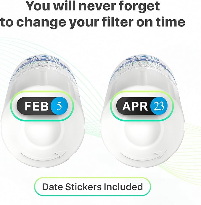 Wildberries UKF8001 Refrigerator Water Filter 4, Replacement for Whirlpool®, EveryDrop® EDR4RXD1, WHR4RXD1, 4396395, WRF555SDFZ00, WRF535SWHZ00, FMM-2, 46-9006, UKF8001AXX-750,UKF8001AXX-200, 3-PACK