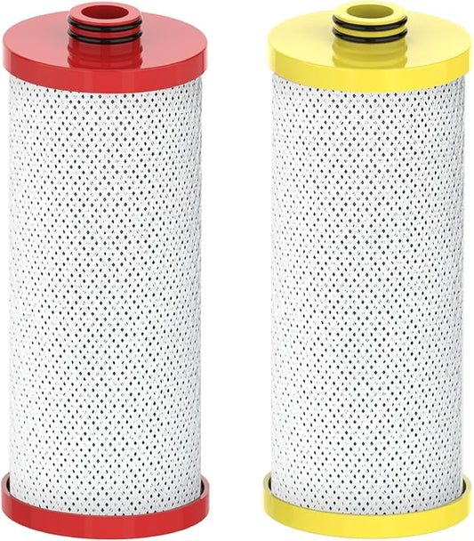 Waterspecialist WS852-R Replacement for Aquasana® Under Sink Water Filter AQ-5200R, Aquasana® Filter Replacement, 500 Gallons, Reduce 99% of Chlorine, Taste and Odor, 2 Filters