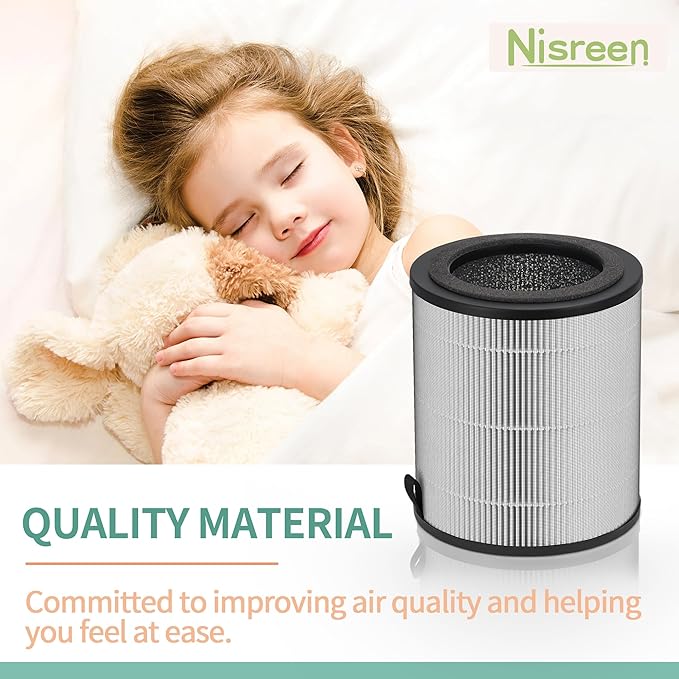 JF 100 Replacement Filter Compatible with Jafanda Air Puri-fier Filter JF100, 3-Stage Filtration with High-Efficiency Activate Carbon, Compare to Part# JF100-RF, 4-Pack