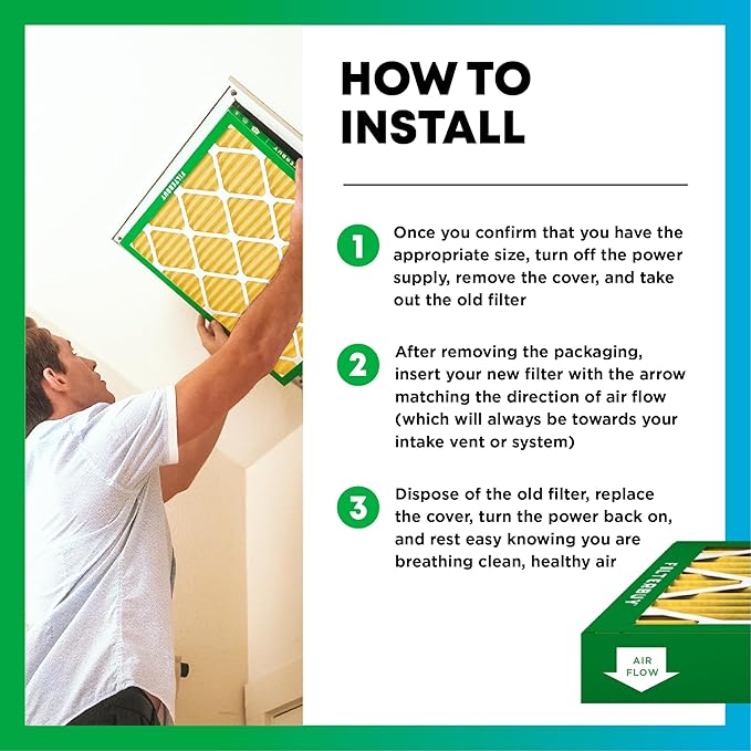 Filterbuy 22x24x1 Air Filter MERV 11 (MPR 1200) Allergen Defense Replacement (2-Pack), Electrostatic Pleated HVAC AC Furnace Filters, Made in USA (Actual Size: 21.50 x 23.50 x 0.75)