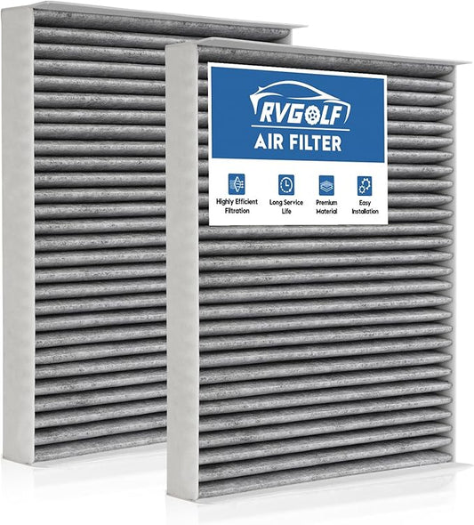 2-Pcs Cabin Air Filter for Ford Expedition 2018-2024, F150 2015-2023, F250, F350, F450, F550 Super Duty 2017-2022, Lincoln Navigator 2018-2024 Car Replacement for CF12150 Automotive Accessories