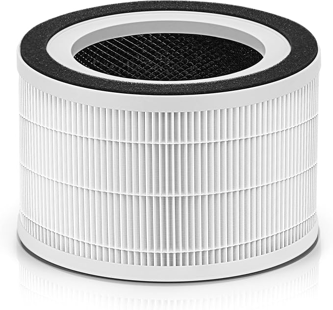 True HEPA Filter Replacement Compatible with Afloia Air Filter Replacement Fillo/Halo and Allo Air Filter, Match ASIN: B088FHCS83/B07JG1R2GB/B07WR2CT7V, 3-IN-1 Filtration, 1-Pack
