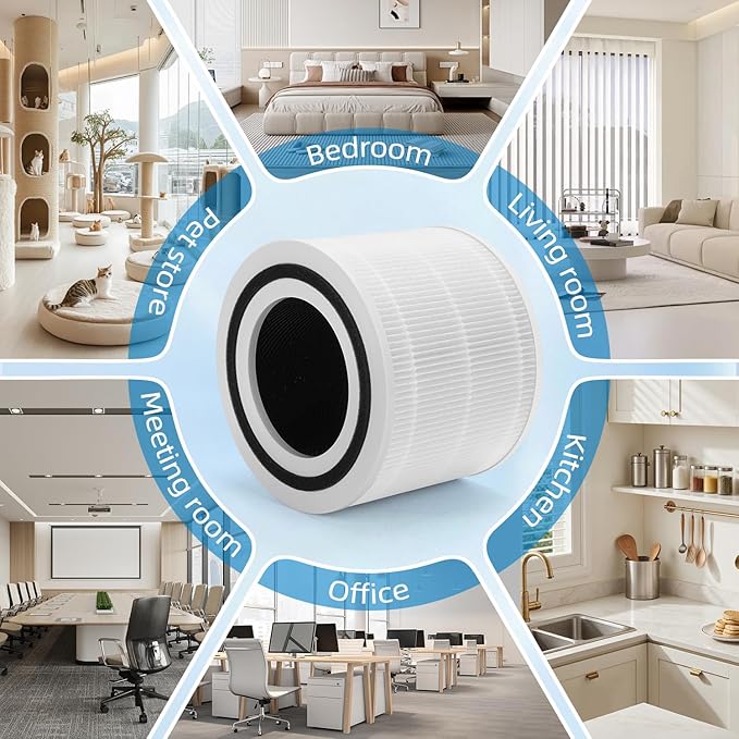 APF-H13 Filter Compatible with MaxLite AP215SF1/AP215SF2 Air Purifiers, H13 HEPA Activated Carbon 3-Stage Filtration 2-Pack