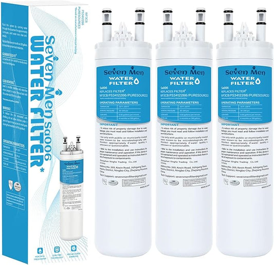 WF3CB Water Filter Replacement, Compatible with Frigidaire WF3CB, Pure Source 3, 706465, 242069601, 242086201, WF425 (3 Pack)