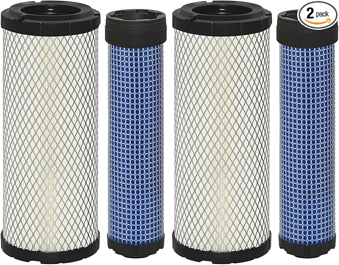 2 PCS P821575 & P822858 Outer Inner Air Filter Set - Compatible with Donaldson FPG05 Air Cleaners, Kawasaki 11013-7044 & 11013-7045, Donaldson Kohler 25-083-01-S