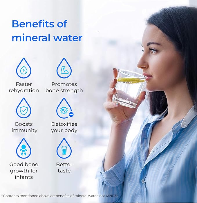 Waterdrop Remineralization Filter WD-MNR35, 1/4" Quick Connect Mineral Filter for Reverse Osmosis System, Restore Essential Minerals for RO System, RO Mineral, Under Sink Water Filtration