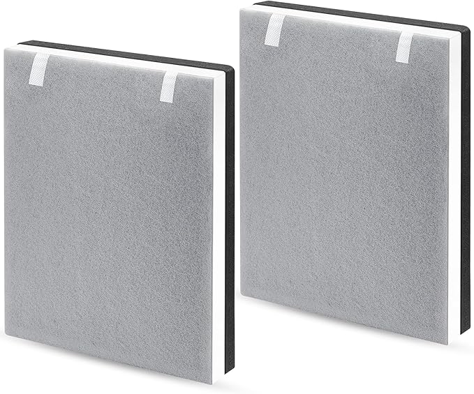 2 Pack Vital 100 True HEPA Replacement Filter for LEVOIT Vital 100 Air Purifier, 3-in-1 H13 True HEPA & High-Efficiency Activated Carbon Filters, Replace Part # Vital 100-RF