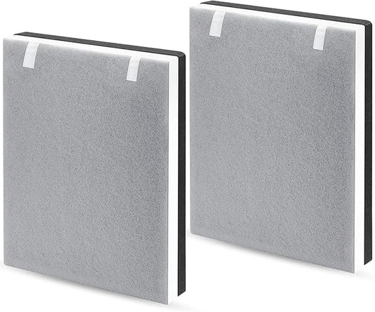 2 Pack Vital 100 True HEPA Replacement Filter for LEVOIT Vital 100 Air Purifier, 3-in-1 H13 True HEPA & High-Efficiency Activated Carbon Filters, Replace Part # Vital 100-RF