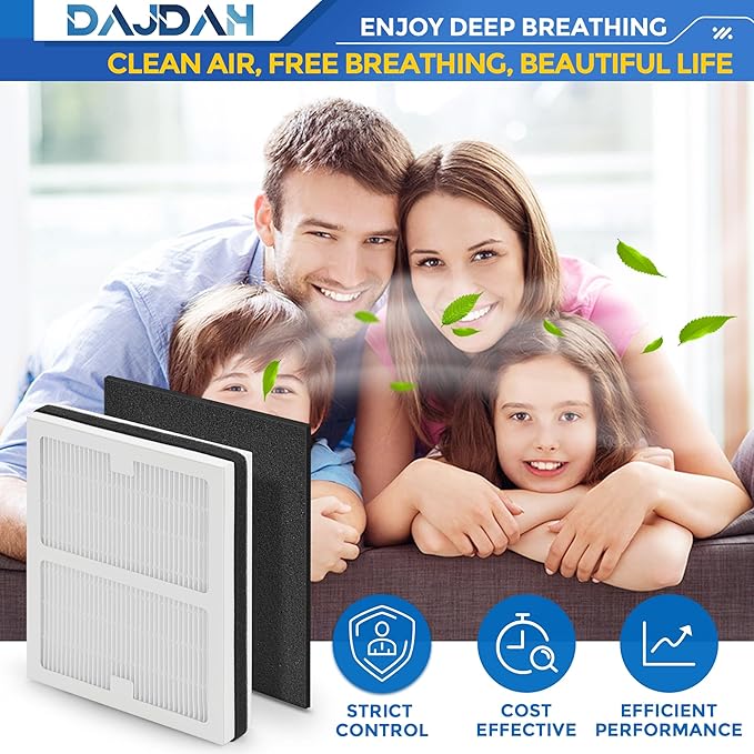 Idylis Air Purifier Replacement Filter B for Idylis Air Purifier IAP-10-050 IAP-10-125 IAP-10-150 AC-2125 AC-2126 IAPC-40-140 and Filtrete with Idylis Filters IAF-H-100B, 4 HEPA & 8 Carbon Pre-filter