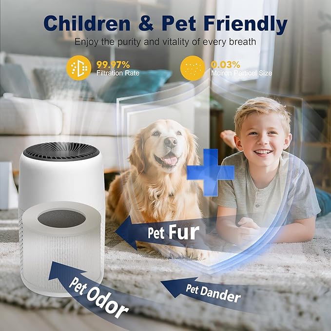 Core Mini Replacement Filter for LEVOIT Core Mini and Core Mini-P Air Purifier, 3-in-1 H13 Grade True HEPA and High-Efficiency Activated Carbon, Core Mini-RF, 4 Filter & 10 Fragrance Sponge