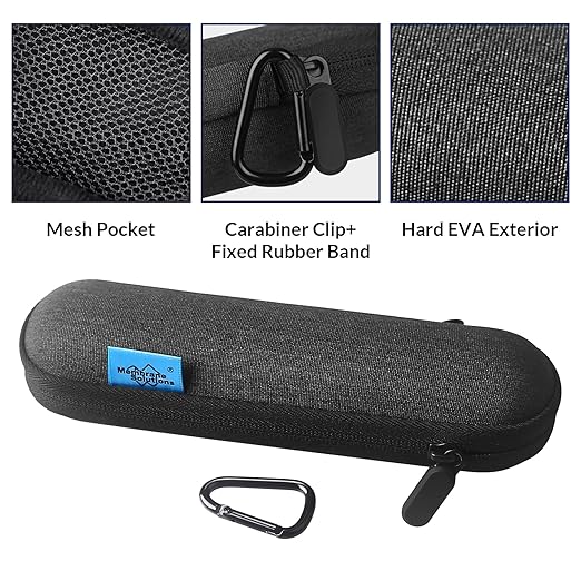 Membrane Solutions 4Pack Water Filter Straw with A Storage Case, Water Filter Cover, Portable Personal Water Purifier Straw Protective Carrying Bag, for Travel Survival Emergency Preparedness