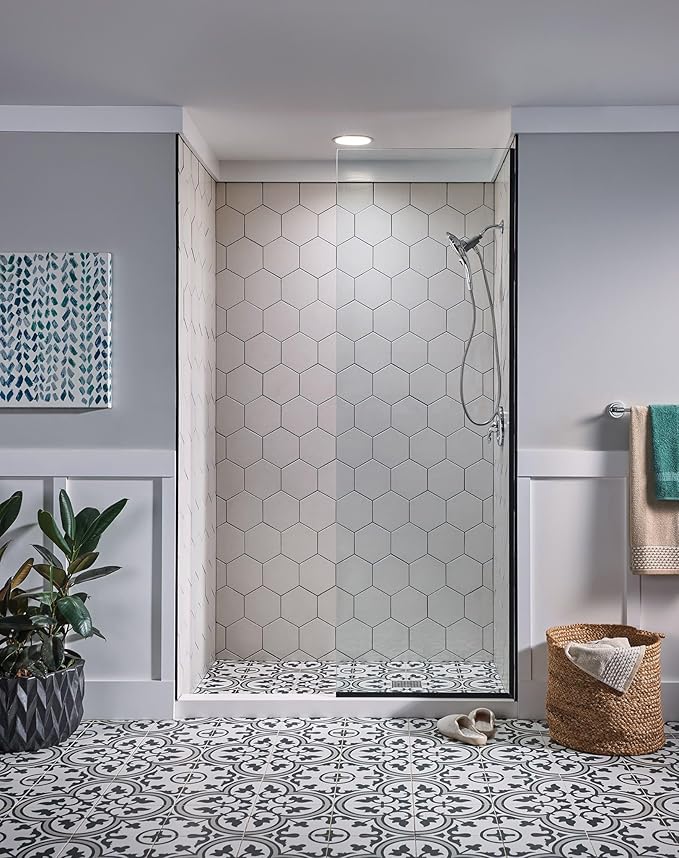 Moen Engage Chrome Magnetix Six-Function 5.5-Inch Wide Handheld Shower Head with Hose and Magnetic Docking System, 26112