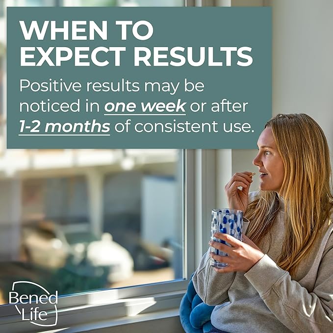 Bened Life Neuralli Mood with PS128 for Stress Relief & Recovery via The Gut-Brain Axis (90-Day Supply), Ages 18+ - 3 Bottles (180 Capsules)