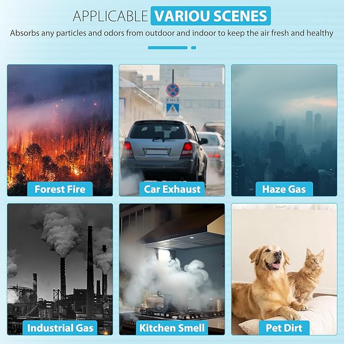 Colorfullife 4 Pack AP-1512HH True HEPA Replacement filter H13 Compatible with Coway Airmega AP-1512HH Air Purifier and Airmega 200M Air Purifier, Item NO #3304899 (4 HEPA Filters)