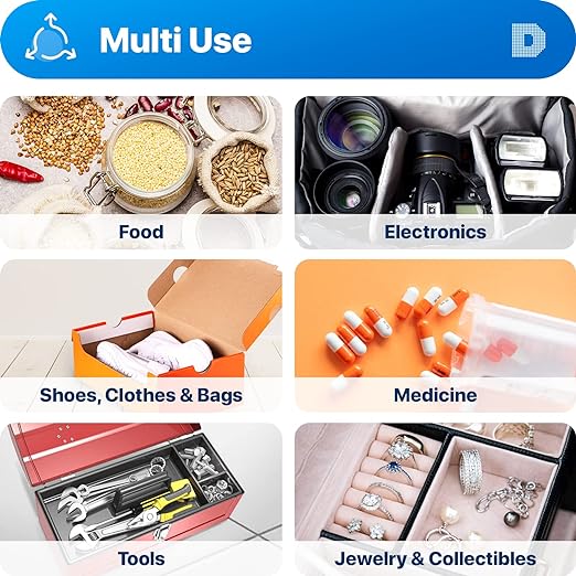 [95 Packs] 3 Gram "Dry & Dry" Premium Pure & Safe Silica Gel Packets Desiccant Dehumidifiers - Rechargeable Paper(FDA Compliant)