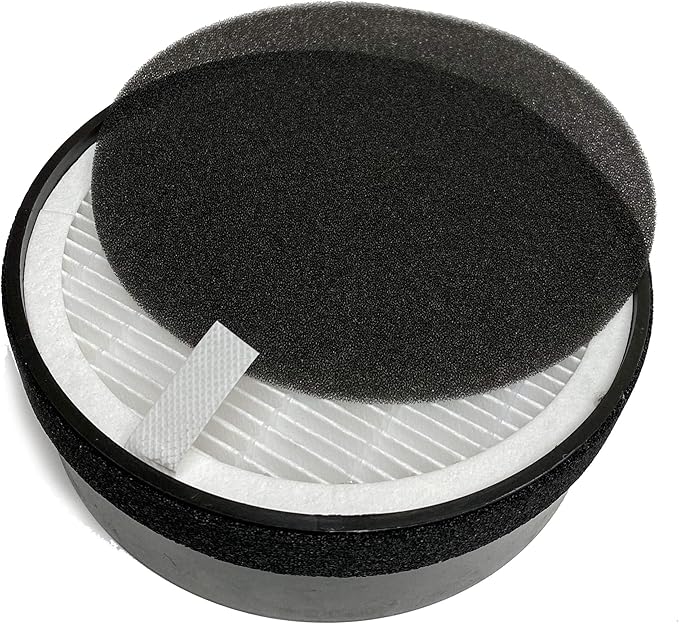 Nispira True HEPA H13 Air Filter Replacement Compatible with hOmeLabs Compact Air Purifier HME020248N 3 Stage Filtration with Night Light Office Bedroom, 1 Unit