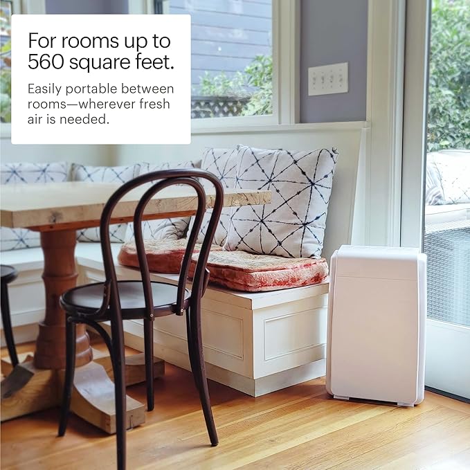 Brondell Horizon O2+ Air Purifier P200, 5 Stage Filtration System Filter and Intelligent Ion Technology – 560sf - CARB Certified