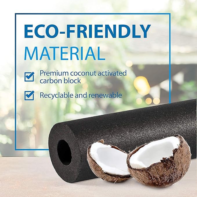 Filterlogic 3US-PF01 Replacement Filter, Replacement for Filtrete® 3US-PF01, 3US-MAX-F01H, 3US-PF01H, Delta RP78702, Manitowoc K-00337, K-00338, HF20, HF25, HF27, HF25-S, HF20-I, Pack of 1