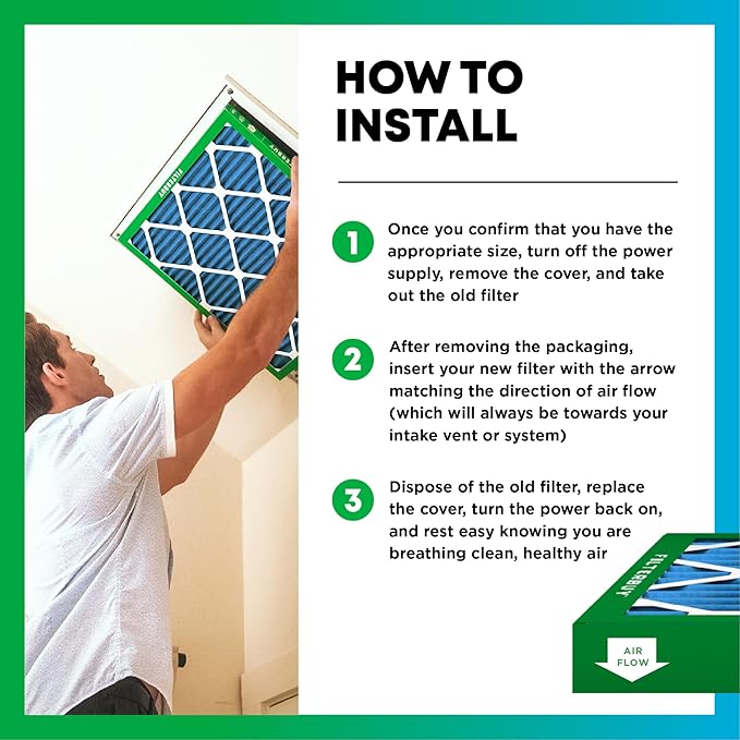 Filterbuy 28x30x1 Air Filter MERV 13 (MPR 1900) Health Defense Replacement (3-Pack), Electrostatic Pleated HVAC AC Furnace Filters, Made in USA (Actual Size: 27.75 x 29.75 x 0.75)