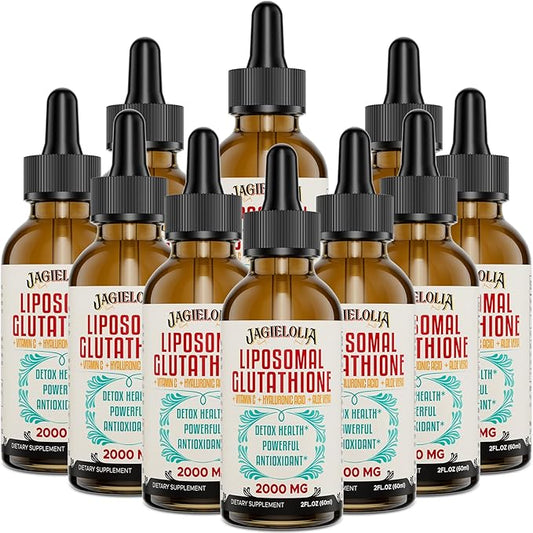 Liposomal Glutathione Liquid 2000MG – Antioxidant Detox Supplement for Women & Men, Aging Defense, Liver Function & Energy, with Hyaluronic Acid + Aloe Vera + Vitamin C, Natural & Vegan, 20 FL.OZ