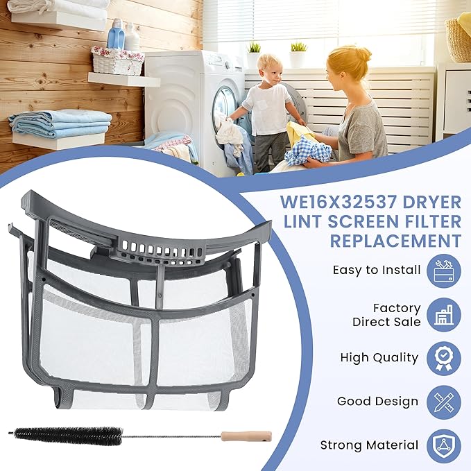 WE16X32537 WE16X29597 Dryer Lint Screen Filter Replacement Compatible for G-E GFD85ESMN1RS GFD85ESPN1DG GFD85GSPN1DG GFD85GSPN1RS GFD55ESPR1RS ect Appliances Dryer Lint Filter Screen-by MIFLUS