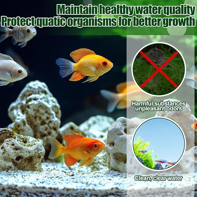 Pangda 16 Pcs Carbon Foam Filter Pads for Compatible with Fluval U4 Range of Internal Filters Replacement Compatible with Fluval U4 Range of Underwater Filter