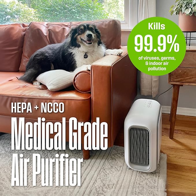 Westinghouse Smart Air Purifier | Medium Room 505 sf | HEPA Filter NCCO Technology | 4-Stage Medical-Grade Filtration | Kills, sanitizes removes bacteria, Pet Dander, Dust, Smoke, Odor, Pollen | WH50