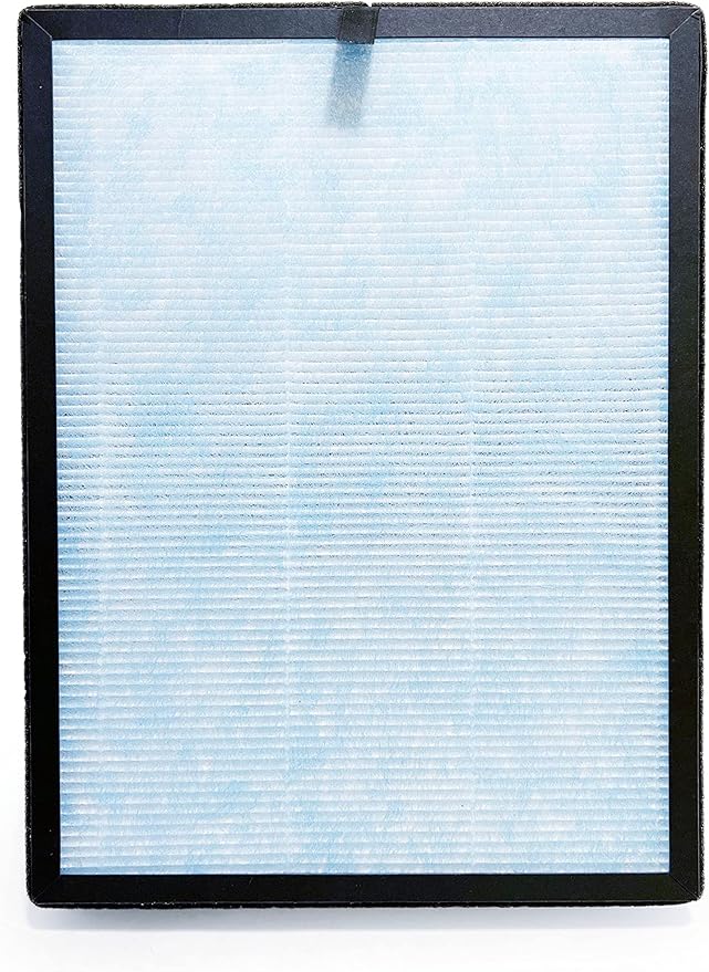 Nispira AP1002 H13 Filter Replacement For Airtok Air Purifier AP1002 3-in-1 Blue True HEPA Activated Carbon Remove Odors Smoke 1 Pack
