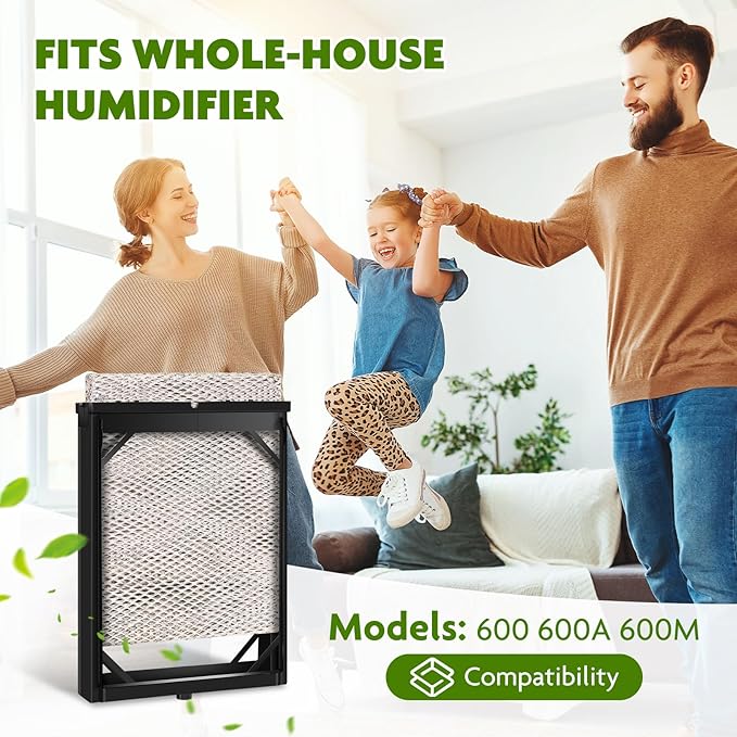 2Pcak 4839 Humidifier Maintenance Kit with Model No. 35 Water Panel Humidifier Replacement Filter Compatible with Aprilaire Whole Home Humidifier Models 600, 600A, 600M