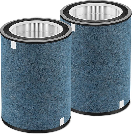 HP301 HP302 Replacement Filter 2Pack Compatible with Shark HP300 Series &HC502 Air Purifier MAX,HP200 Series HP202 HP201 &HP232 Filter Cleans Up to 99.98% Particles #HE2FKBAS,HE2FKBASMB