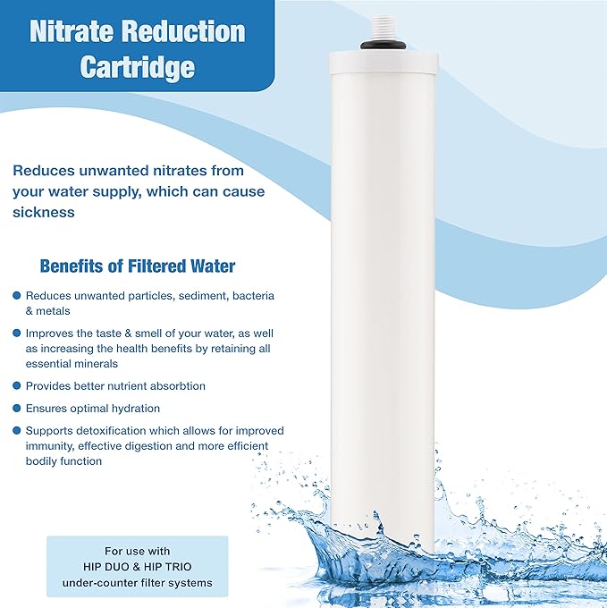 Doulton ¦ W9125047 ¦ 10" Nitrate Reduction Cartridge Drinking Water Filter ¦ BSP Thread ¦ For Use in the First Chamber of the Doulton Duo Housings ¦ 9F04 ¦ White