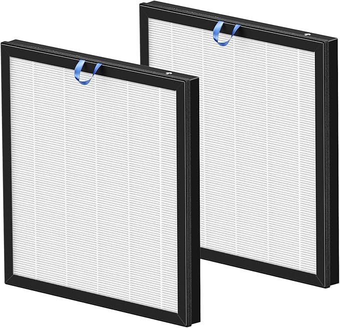 Vital 100S Filter Compatible with LEVOIT Vital 100S and Vital 100S-P Air Purifier, 3-in-1 Filtration with HEPA Filter, Efficiency Activated Carbon, Vital 100S-RF, 2 Pack
