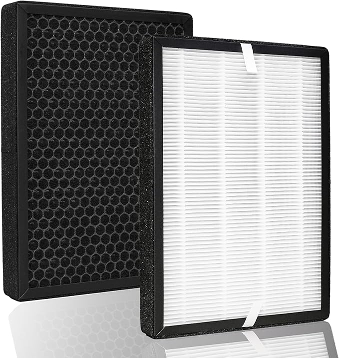 2-Pack GL-FS32 Replacement Filter, 3-in-1 H13 True HEPA Filtration Compatible with MOOKA®/KOIOS® GL-FS32 and Azeus® GL-FS32 Air Purifier