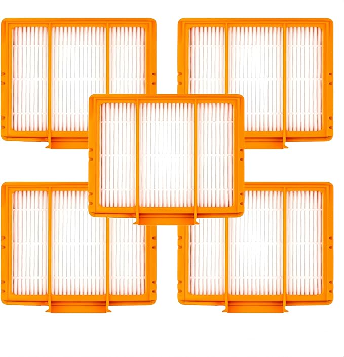 5-Pack Replacement HEPA Filter Compatible with Shark EZ AI Series Vacuum AV2501S AV2501AE AV2810WA RV2502AE RV2520AOUS AV2510AOUS AV2820S Part Fit # RVFFK950 (5)
