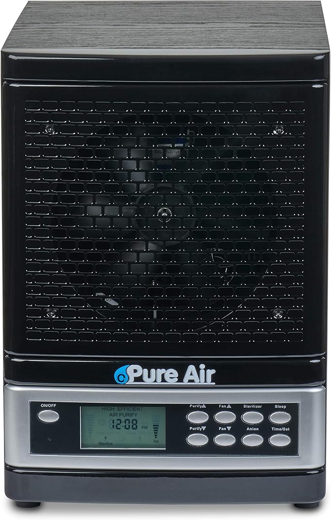 O3 Pure Whole Home Ozone and Ionizer Air Purifier with UV HEPA PCO and Carbon Filtration