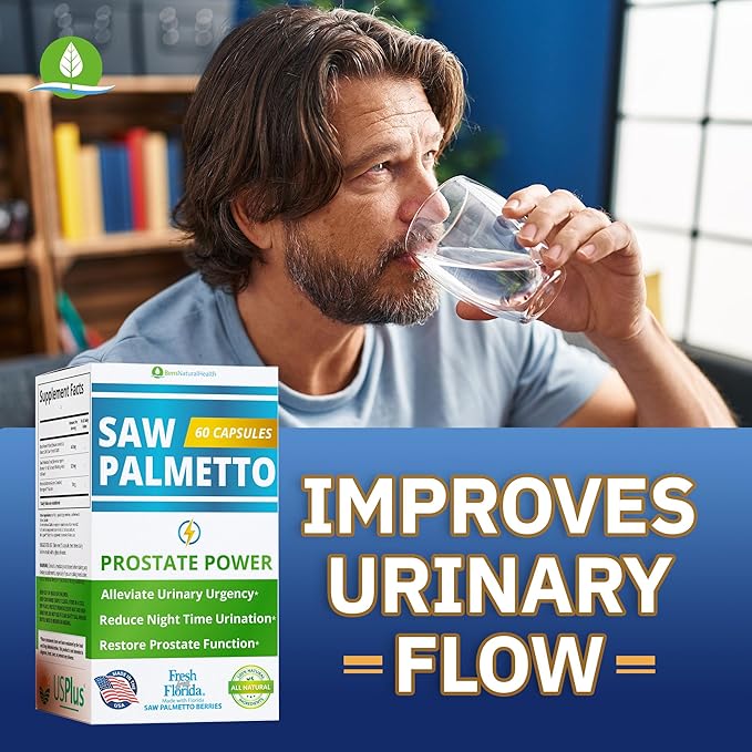 Saw Palmetto Extract for Men: Prostate Health Supplement. High Strength Prostate Support Supplement for Men s Health. Prostate Power 180 caps