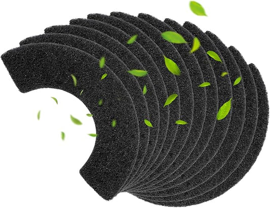 12 Pack Carbon Filters Compatible with Model 4, Cat Litter Box Filters Replacement to Absorb Odors Control Damp from Pets and Keep Home Fresh