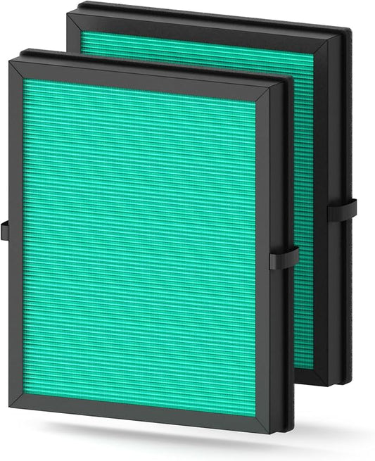 2-Pack MK04 Air Filter Replacement for Aroeve MK04/MG04JH Air Purifier - 4-in-1 H13 True HEPA Filter for Pollen Pet Dander Hair (Pet Dander Version)