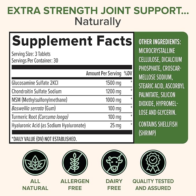 Zenwise Health Joint Support Supplement with Glucosamine Chondroitin MSM, Curcumin & Sulfate - Joint Health for Women & Men - Mobility & Flexibility Support for Knee, Cartilage & Bone - 90 Count