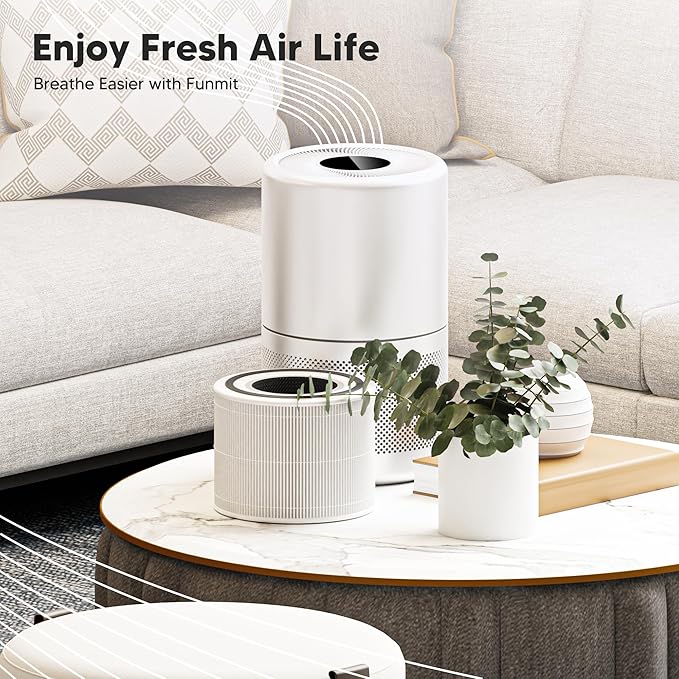 Core 300 Replacement Filter for LEVOIT Core 300, Core 300S and Core 300-P Air Purifier, 3-in-1 H13 True HEPA Filter Replacement, Compared to Part # Core 300-RF, 4 Pack, White