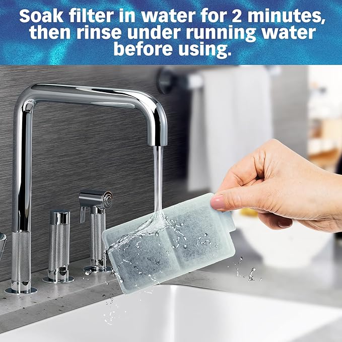 Pet Standard Replacement Large Water Filter Compatible With Whisker City® Automatic Pet Fountain, Pack of 10