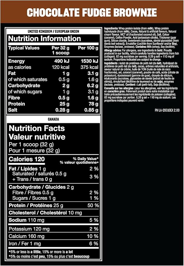 Mutant ISO Surge Whey Protein Powder Acts Fast to Help Recover, Build Muscle, Bulk and Strength, 1.6 lb - Chocolate Fudge Brownie