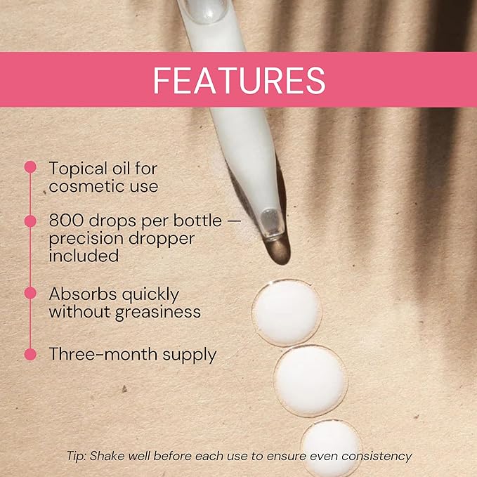 BIOLABS PRO Progest Maxx Oil - Bioidentical Natural Solution - 8mg Per Drop - Three Month Supply - Luxury Glass Bottle - 1oz