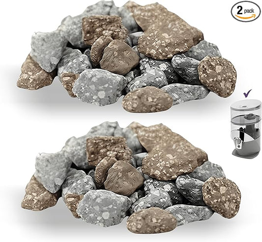 Mineral Stones Replacement 13562 for Nikken Water Filter Replacement,Home Water Filtration System Rocks and Minerals,Alkaline Drinking Remineralizer for Kitchen Countertop Dispenser & Purifier, 2 Pack