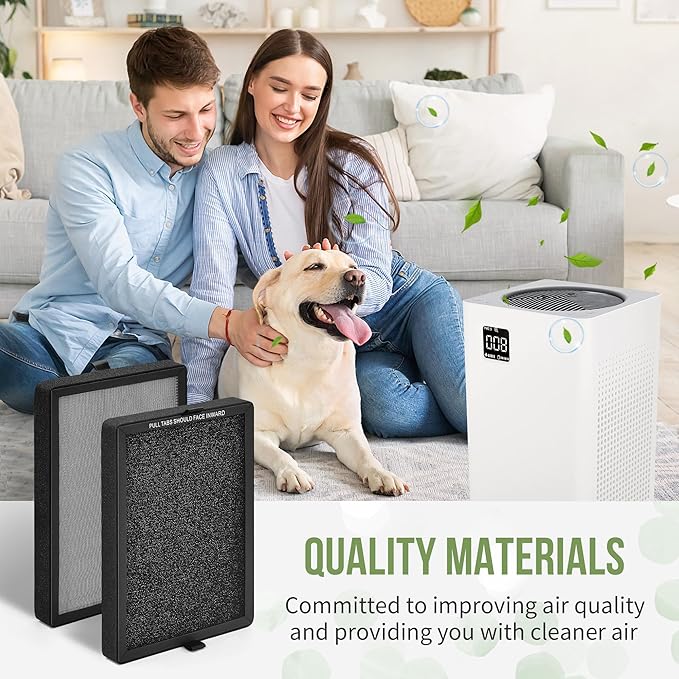 KF250 Replacement Filter Compatible with Kenmore Air Puri-fier Model PM2010, for KF250 1200e Series Air Puri-fier Replacement True HEPA Filter, Compare to Part# KF250, 4-Pack