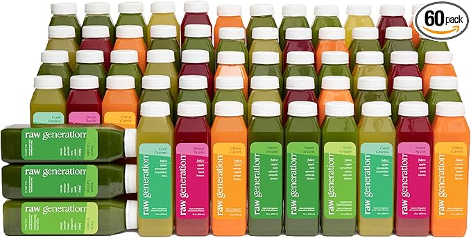 Raw Generation 10-Day Skinny Cleanse - Best Detox Juice Cleanse for Weight Management/Healthiest Way to Cleanse Your System/Jumpstart a Healthier Diet