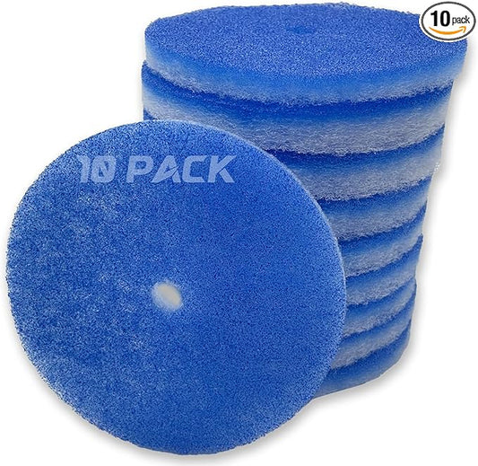 10 Pack RV Air Conditioner Filter 5.25” Round RV AC Filters Replacement with Central Hole MERV 8 Rated RV Vent Filters