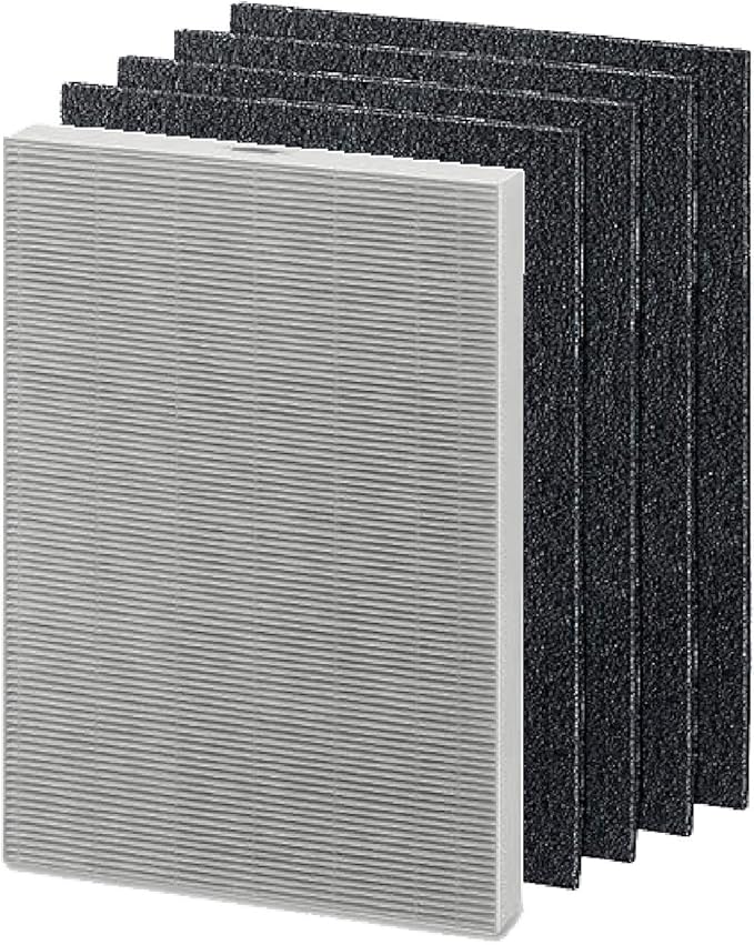 Nispira True HEPA Activated Carbon Pre Filter Compatible with Fellowes AeraMax 290 300 DX95 HF-300 Fellowes AP-300PH Air Purifier. Compared to Fellowes 0 Part 9287201, 1 Set